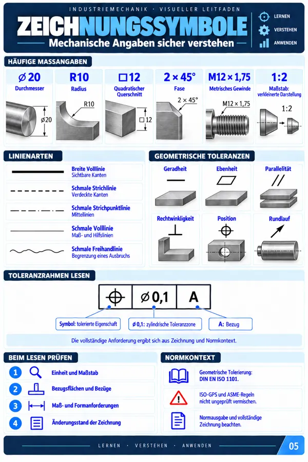 Original-Lerntafel Industriemechanik