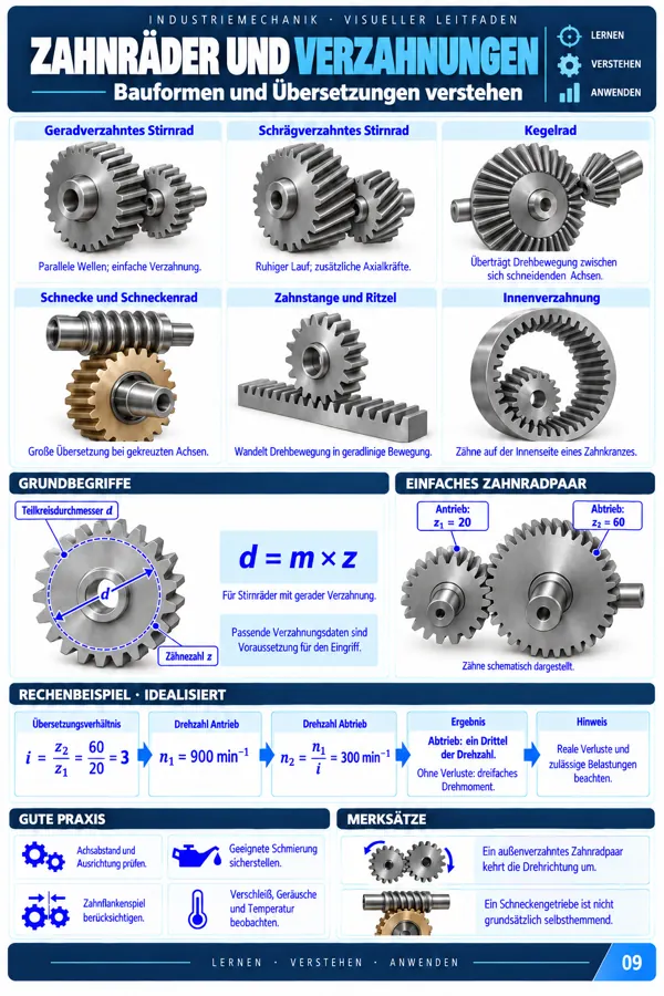 Original-Lerntafel Industriemechanik